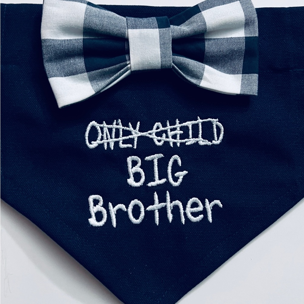 Dog Bandana, Gender Reveal Pregnancy Announcement med, large